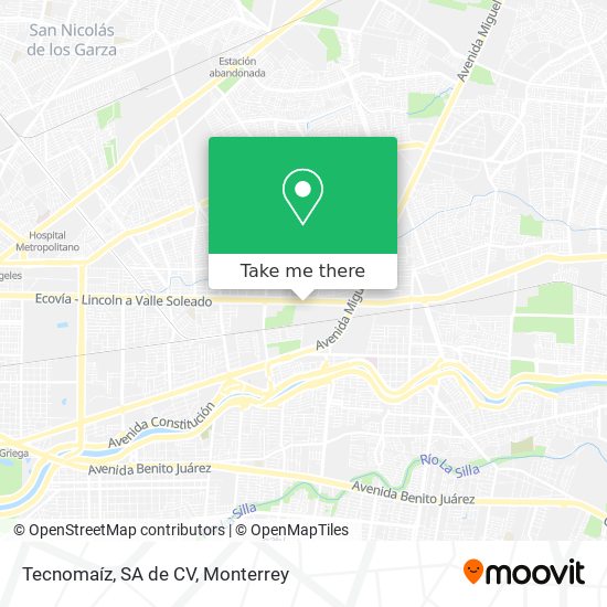 Mapa de Tecnomaíz, SA de CV