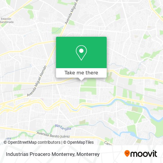 Industrias Proacero Monterrey map