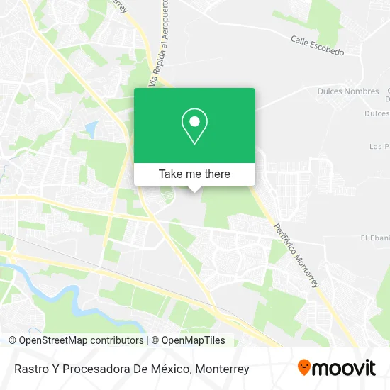 Rastro Y Procesadora De México map