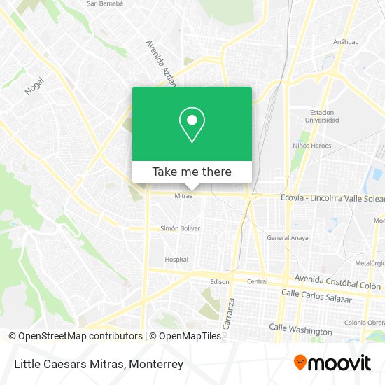 Mapa de Little Caesars Mitras