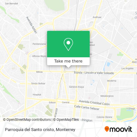Mapa de Parroquia del Santo cristo