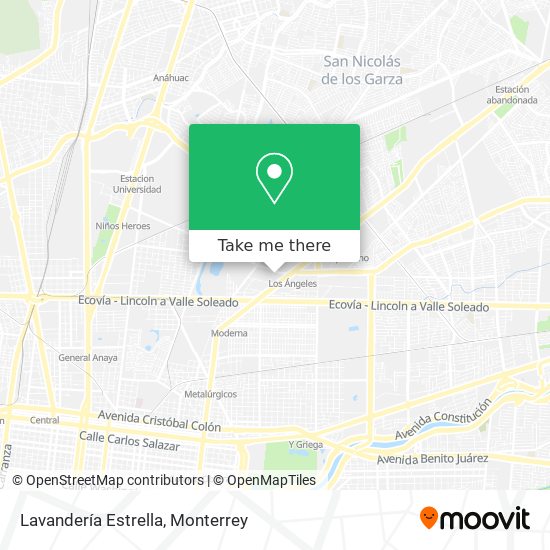 Lavandería Estrella map