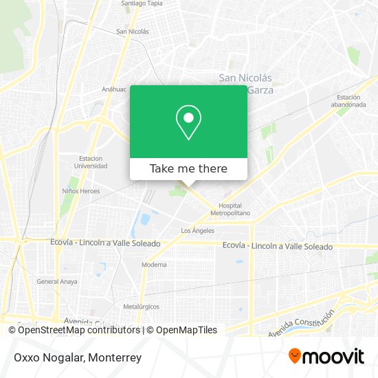 Mapa de Oxxo Nogalar