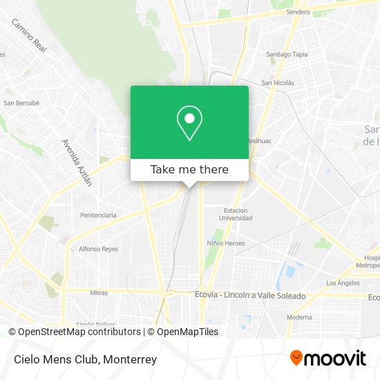 How to get to Cielo Mens Club in Monterrey by Bus or Metrorrey?