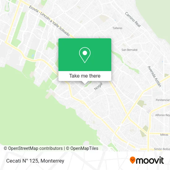 Cecati N° 125 map