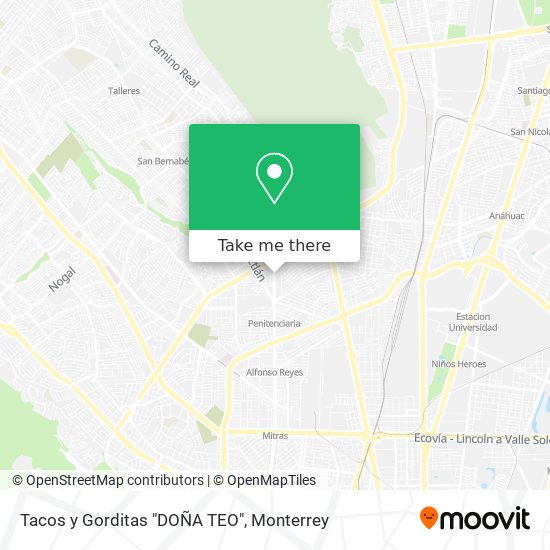 Tacos y Gorditas "DOÑA TEO" map