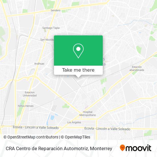 CRA  Centro de Reparación Automotriz map
