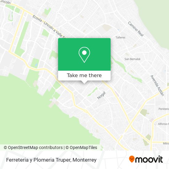 Mapa de Ferreteria y Plomeria Truper