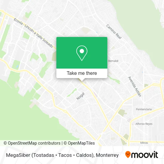 Mapa de MegaSiber (Tostadas • Tacos • Caldos)
