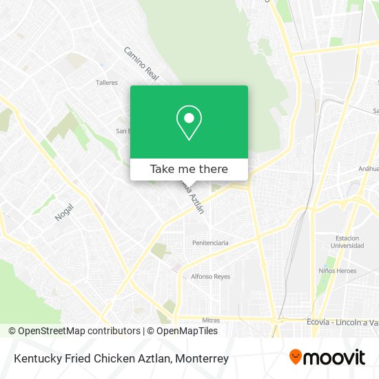 Kentucky Fried Chicken Aztlan map