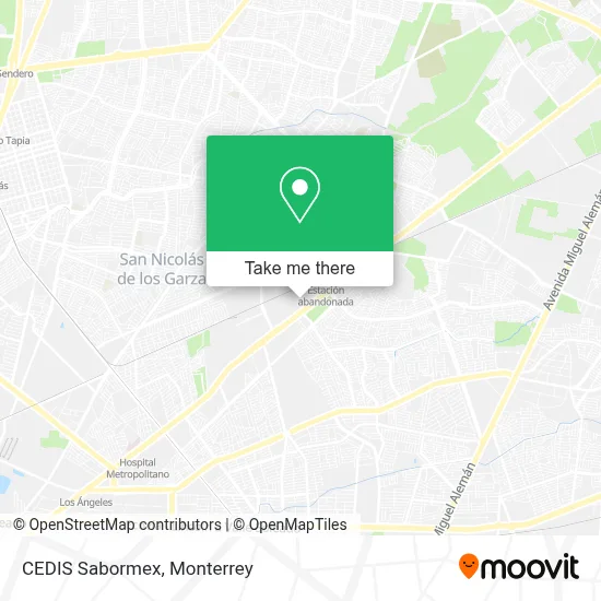 CEDIS Sabormex map