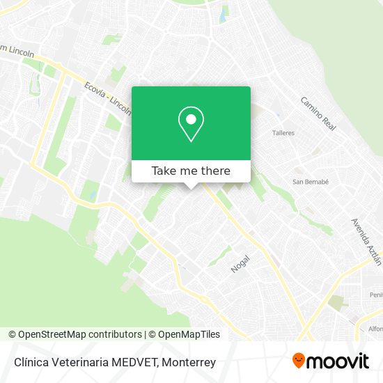 Clínica Veterinaria MEDVET map