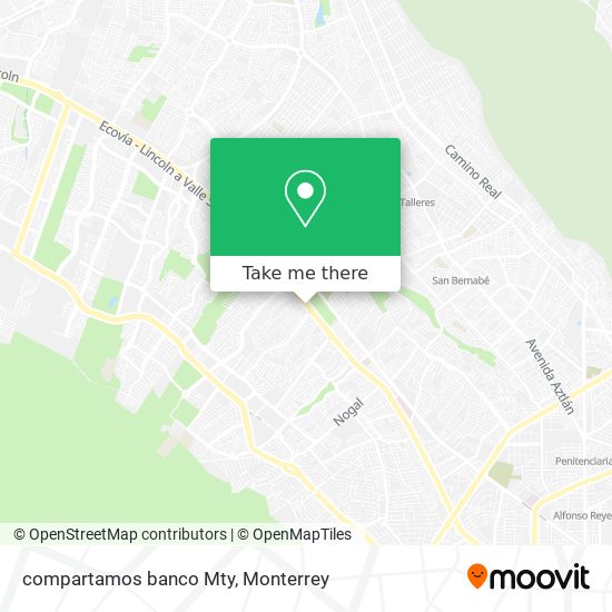 Mapa de compartamos banco Mty