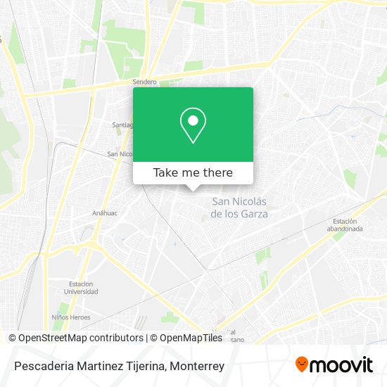 Pescaderia Martinez Tijerina map