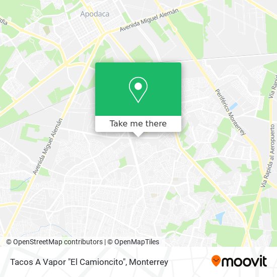 Mapa de Tacos A Vapor "El Camioncito"