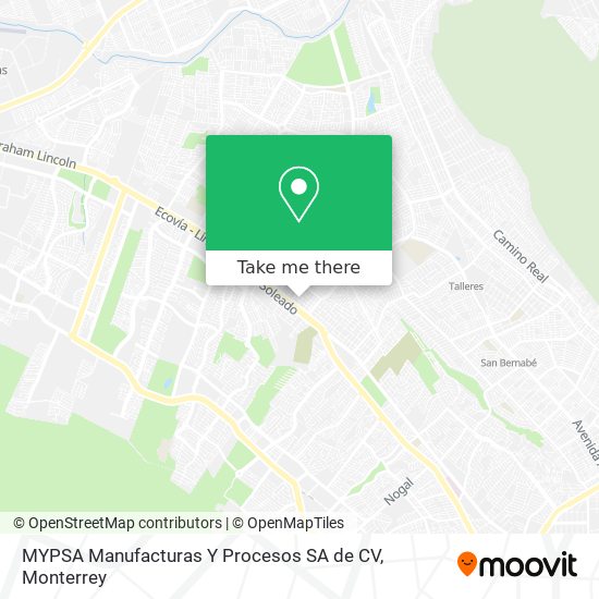 MYPSA Manufacturas Y Procesos SA de CV map