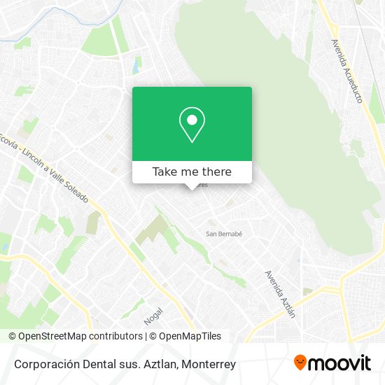 Mapa de Corporación Dental sus. Aztlan