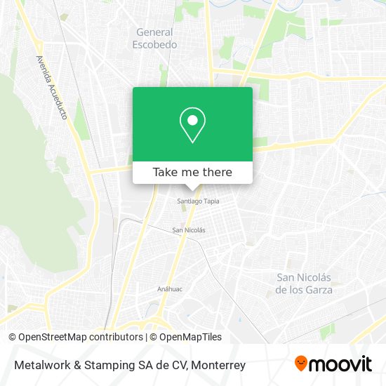 Metalwork & Stamping SA de CV map