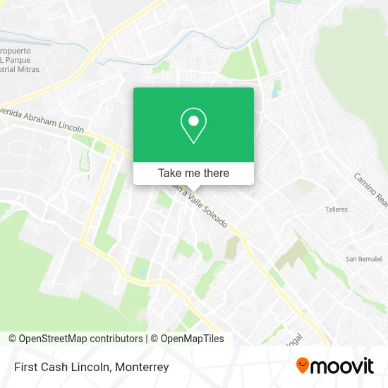 First Cash Lincoln map