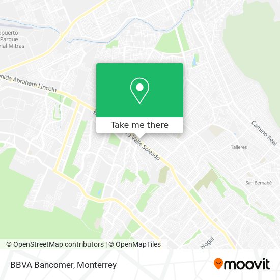 BBVA Bancomer map