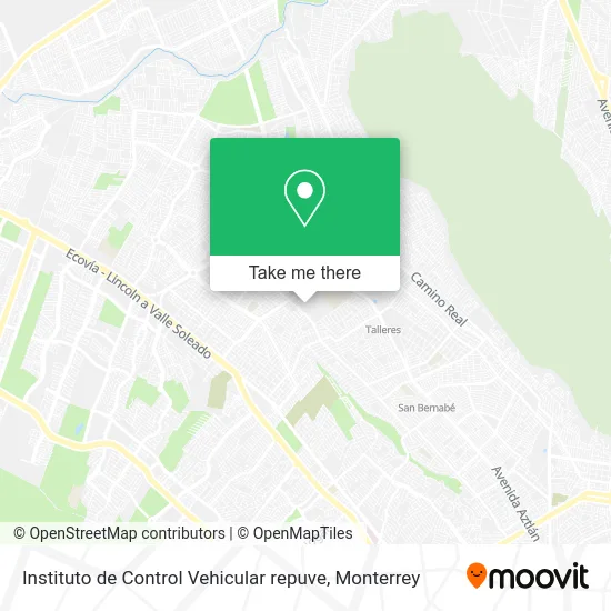 Instituto de Control Vehicular repuve map