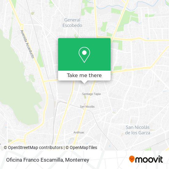 Mapa de Oficina Franco Escamilla