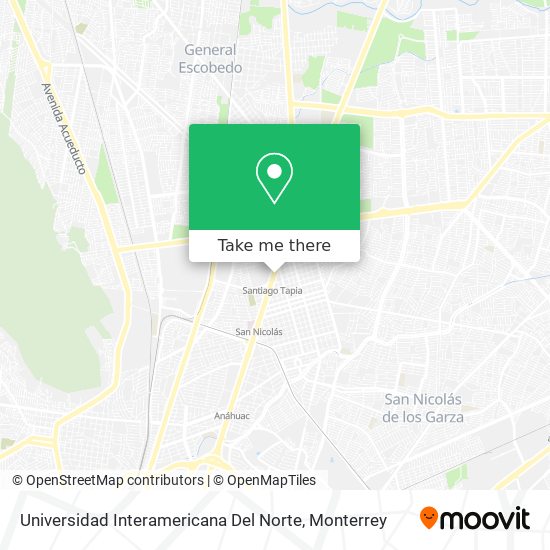 Mapa de Universidad Interamericana Del Norte