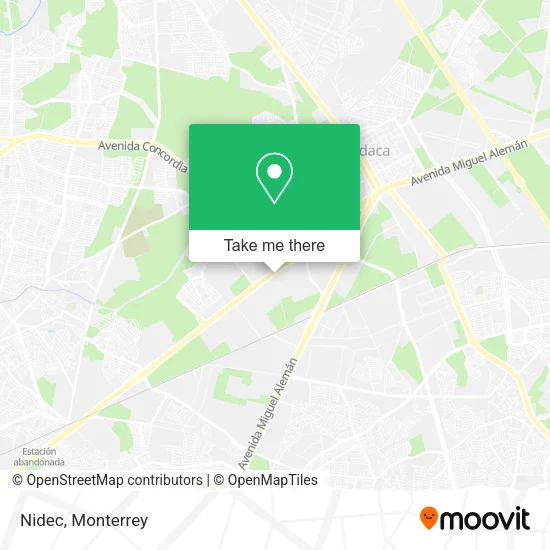 Mapa de Nidec
