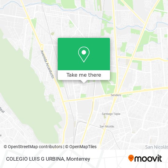 COLEGIO LUIS G URBINA map