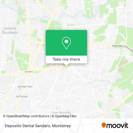Deposito Dental Sendero map
