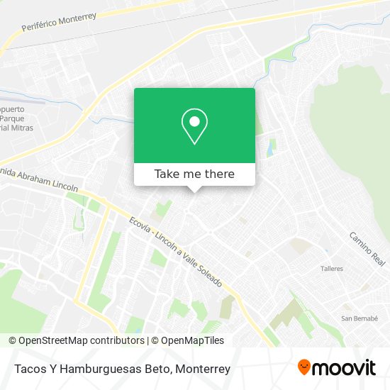 Tacos Y Hamburguesas Beto map