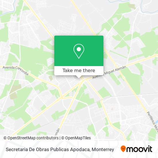 Mapa de Secretaria De Obras Publicas Apodaca