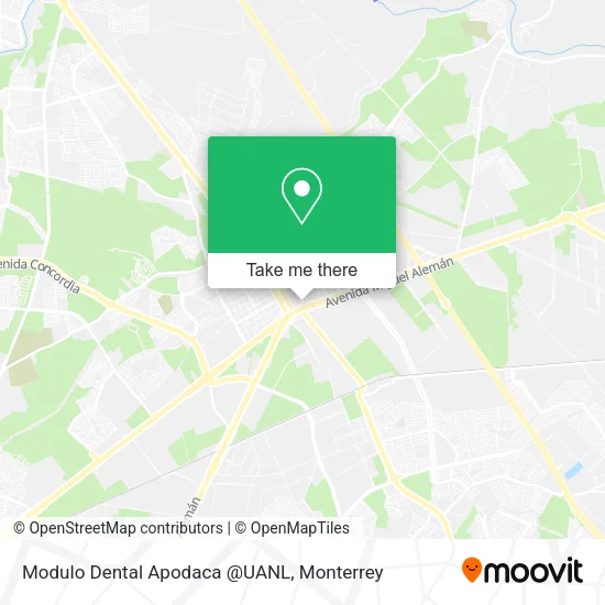 Mapa de Modulo Dental Apodaca @UANL