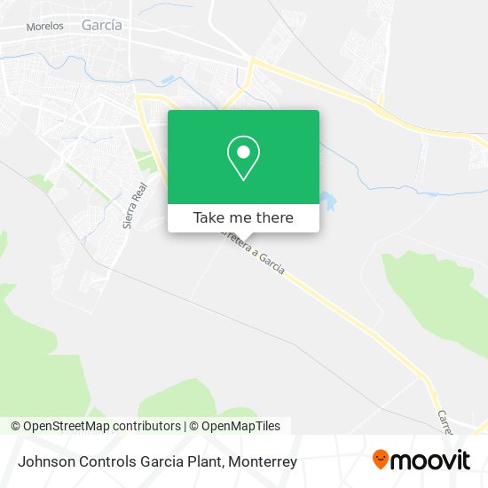 Mapa de Johnson Controls Garcia Plant