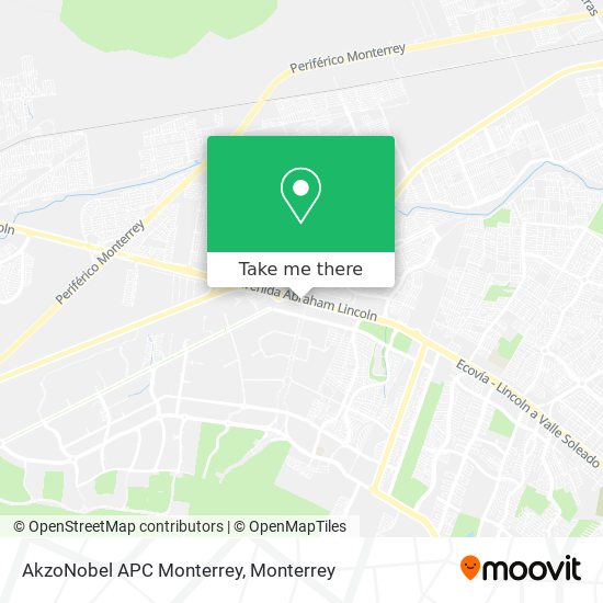 Mapa de AkzoNobel APC Monterrey