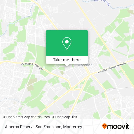 How to get to Alberca Reserva San Francisco in San Nicolás De Los Garza by  Bus?