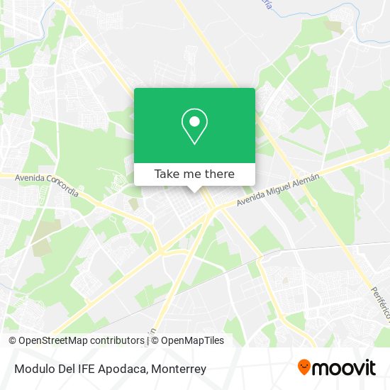 Mapa de Modulo Del IFE Apodaca