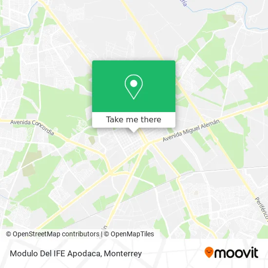 Mapa de Modulo Del IFE Apodaca
