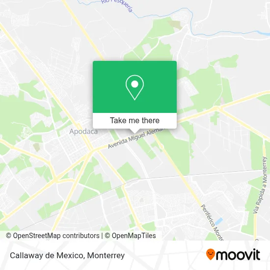 Callaway de Mexico map