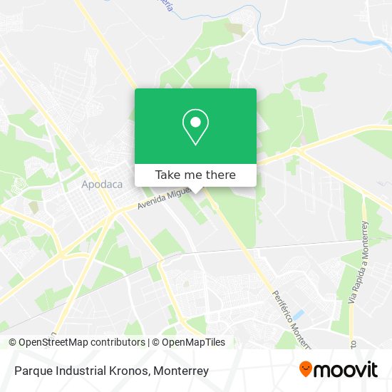 Parque Industrial Kronos map