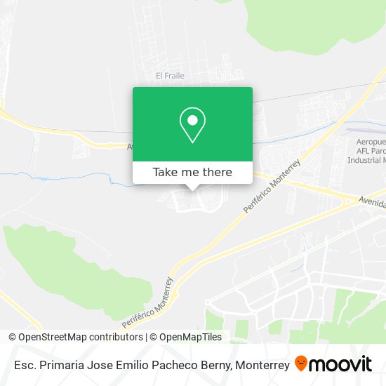 Mapa de Esc. Primaria Jose Emilio Pacheco Berny