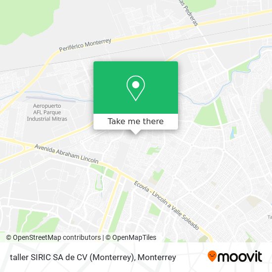 taller SIRIC  SA de CV (Monterrey) map