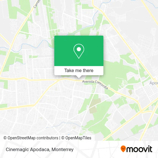 Cinemagic Apodaca map