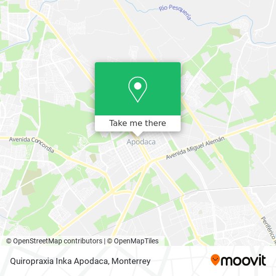 Quiropraxia Inka Apodaca map
