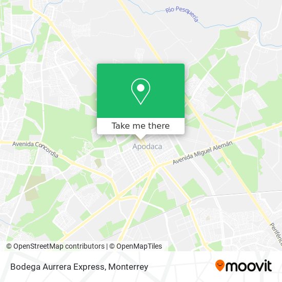 Mapa de Bodega Aurrera Express