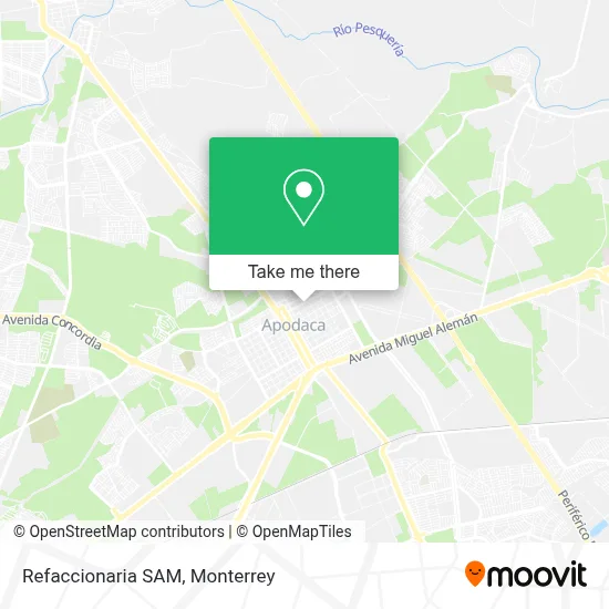 Refaccionaria SAM map