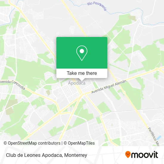 Club de Leones Apodaca map