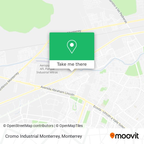 Mapa de Cromo Industrial Monterrey