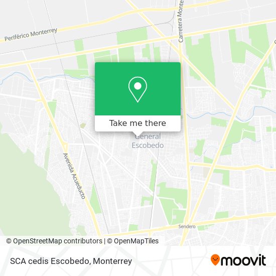Mapa de SCA cedis Escobedo