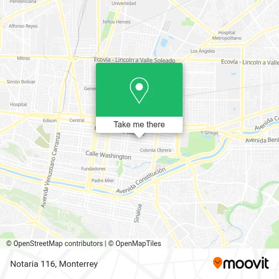 Notaria 116 map